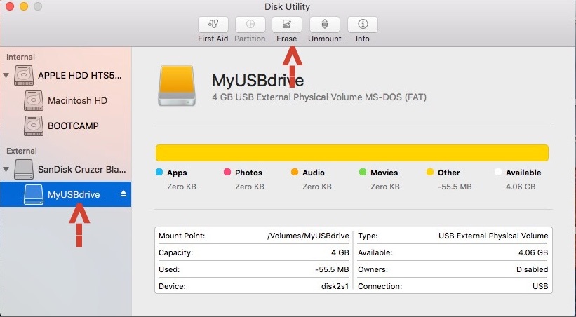 changing drive letter for usb on mac